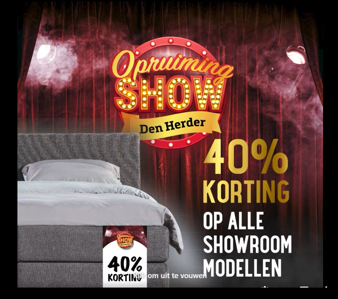 Opruiming showroommodellen Den Herder Slapen