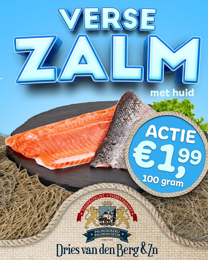 Dries van den Berg zalm actie