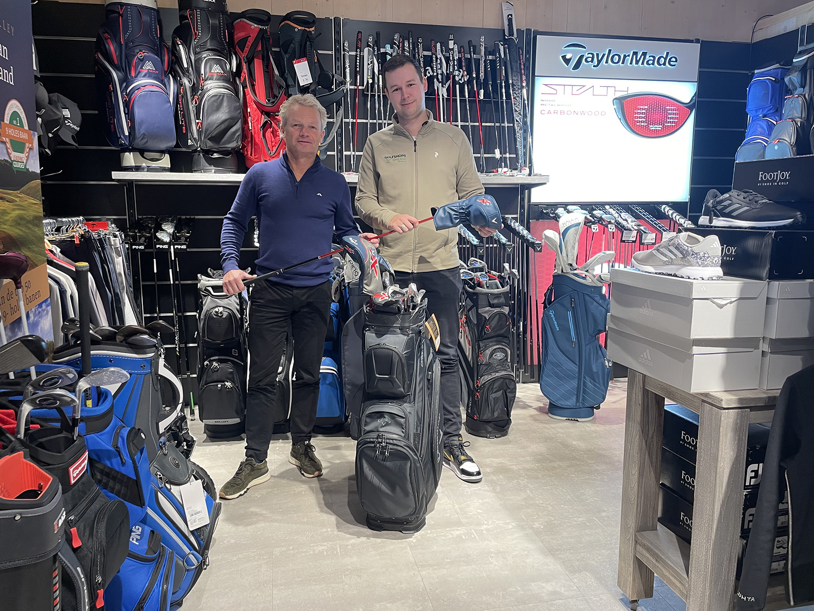 Mike Woltering en Robert Lammers Golfshopsonline