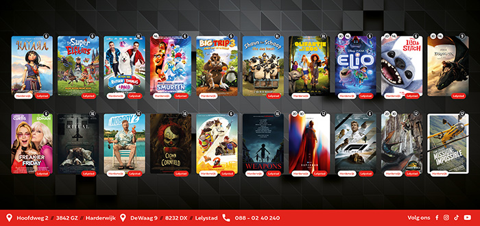 Filmprogramma Kok CinemaxX