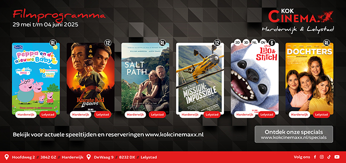 Filmprogramma Kok CinemaxX