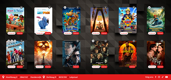 Filmprogramma Kok CinemaxX