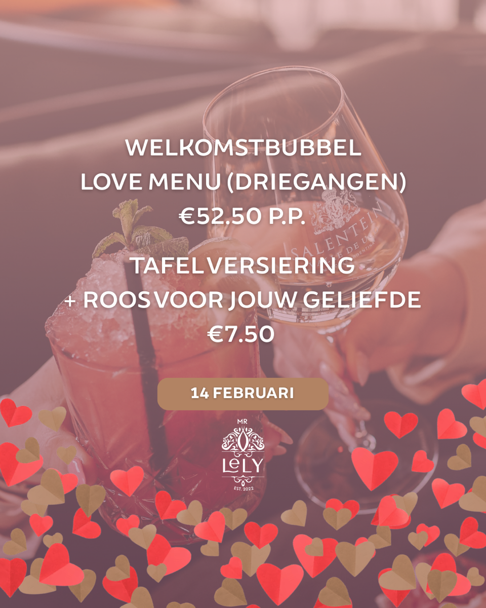 Valentijnmenu Kok Experience