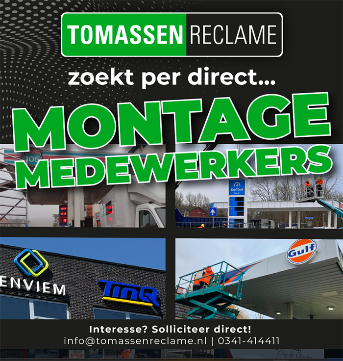 Montage medewerkers Tomassen Reclame
