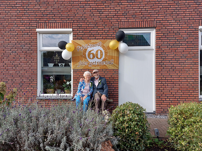 Echtpaar Henk en Els Klaassen 60 jaar getrouwd