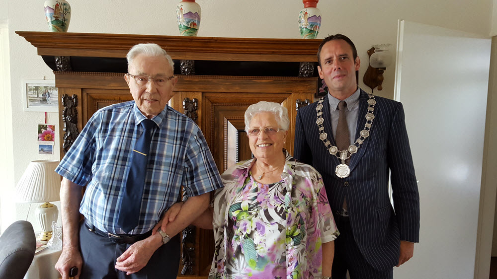 Echtpaar Hamstra uit Harderwijk 60 jaar getrouwd