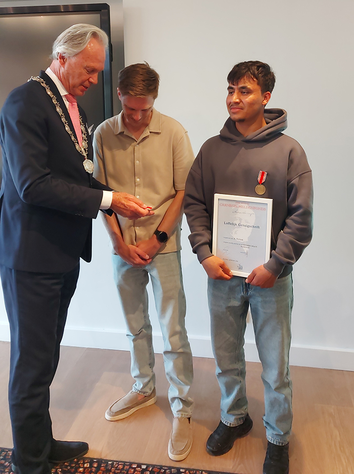 Uitreiking Carnegie Heldenmedailles Harderwijk