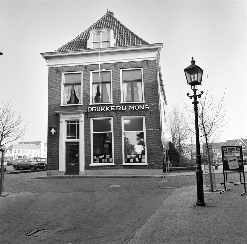 Drukkerij Mons Harderwijk foto uit 1980