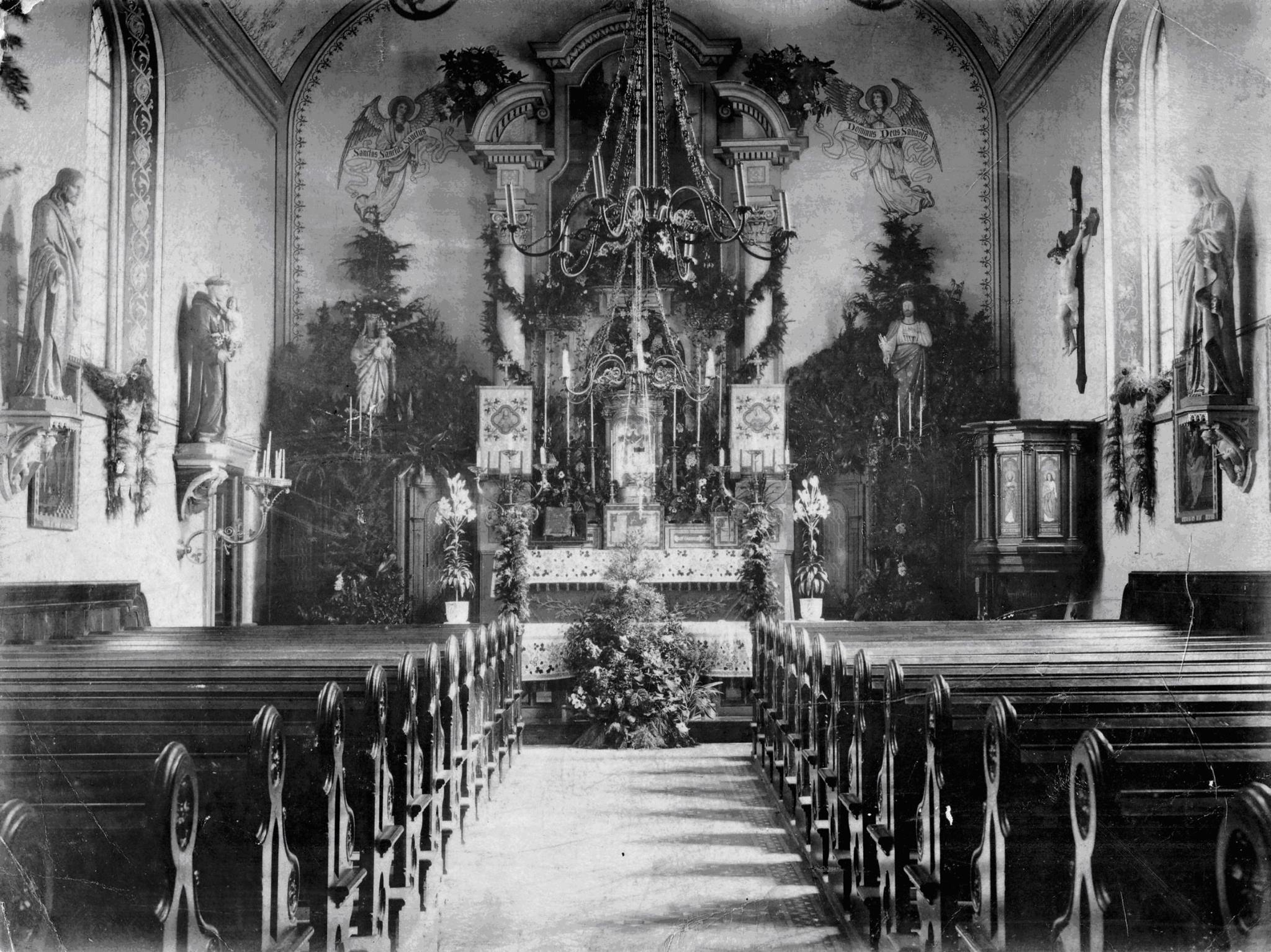 Interieur Martinuskerk uit 1910 Grote Poorststraat Harderwijk