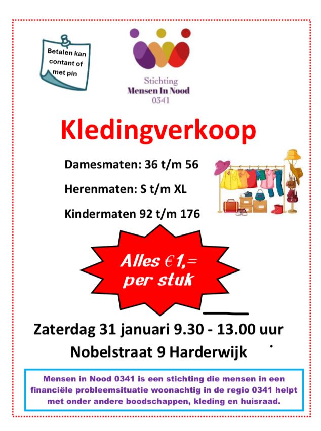Kledingverkoop Mensen in Nood 0341