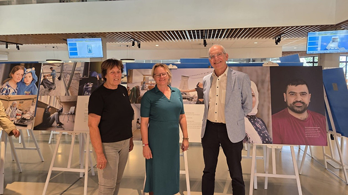 Foto van de tentoonstelling in Harderwijk