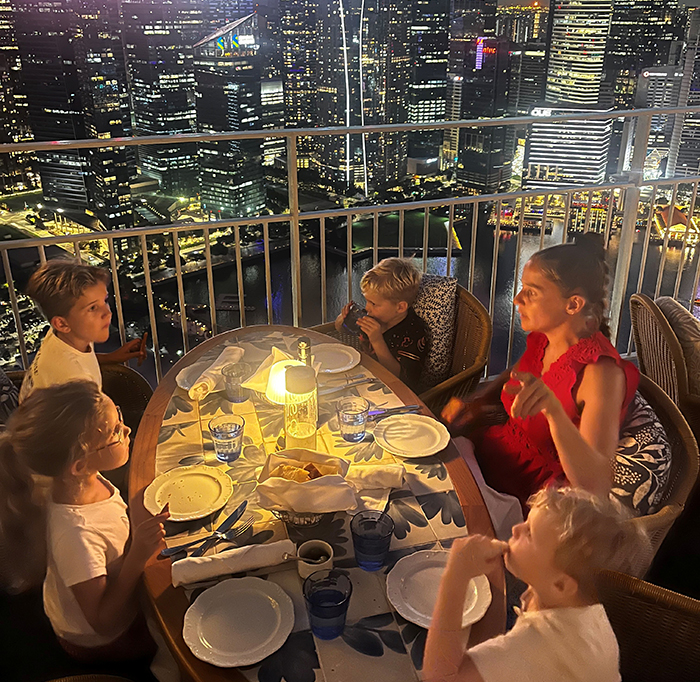 Singapore familie van den Berg