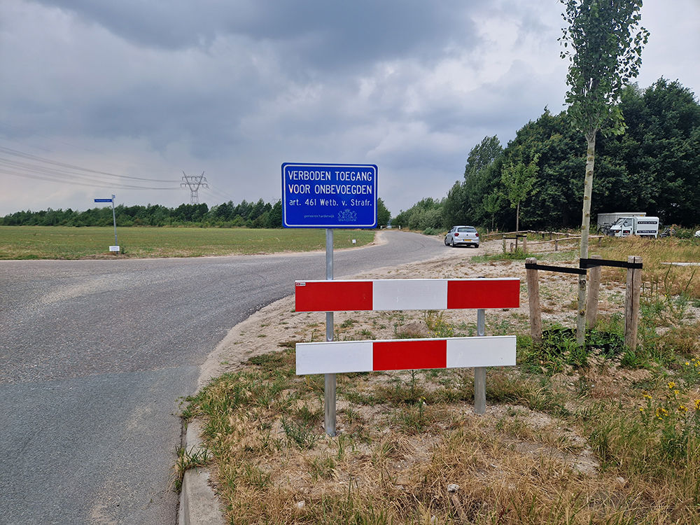 Afsluiting deel Daltonstraat Lorentzhaven Harderwijk