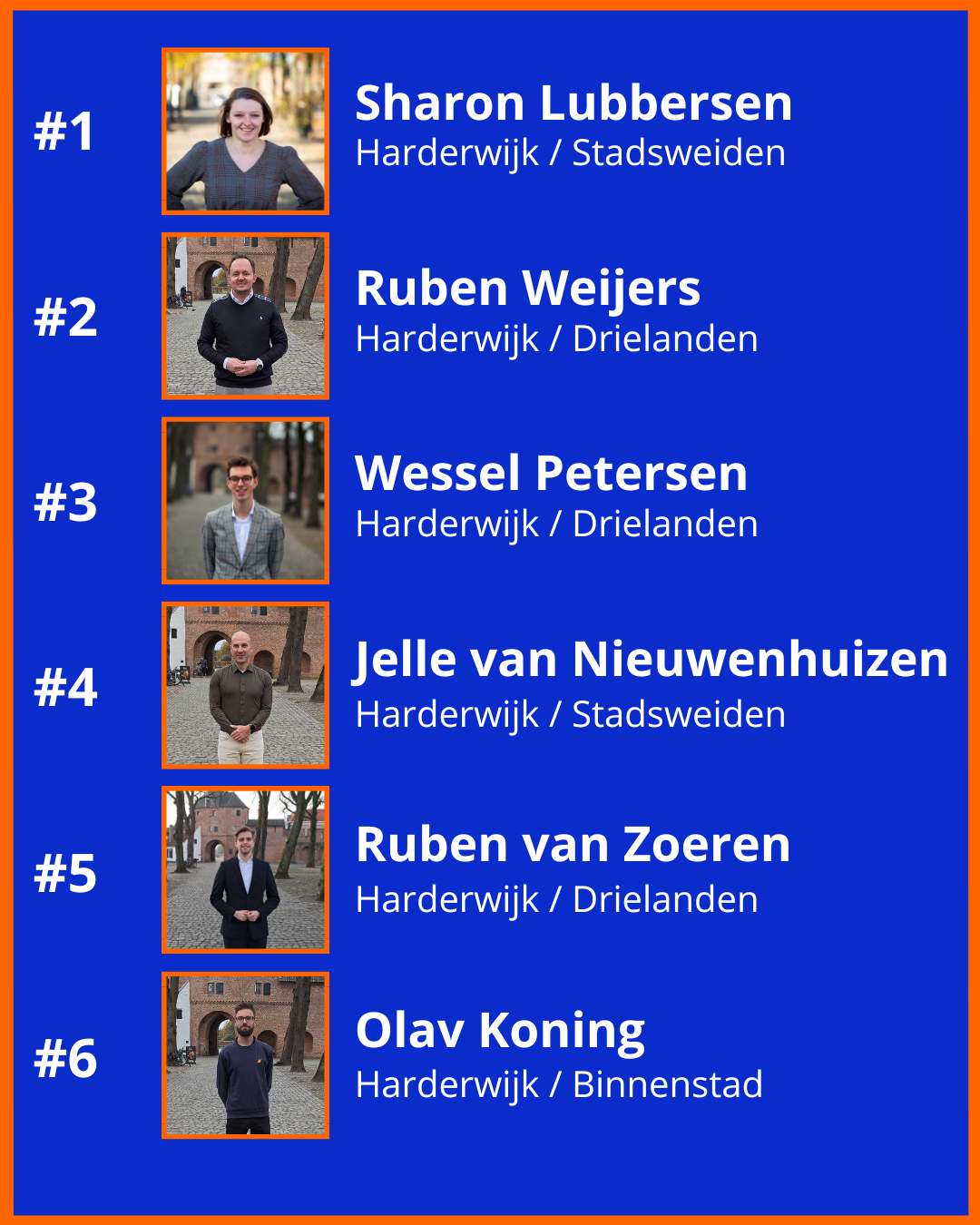 VVD Harderwijk Hierden lijst 2026