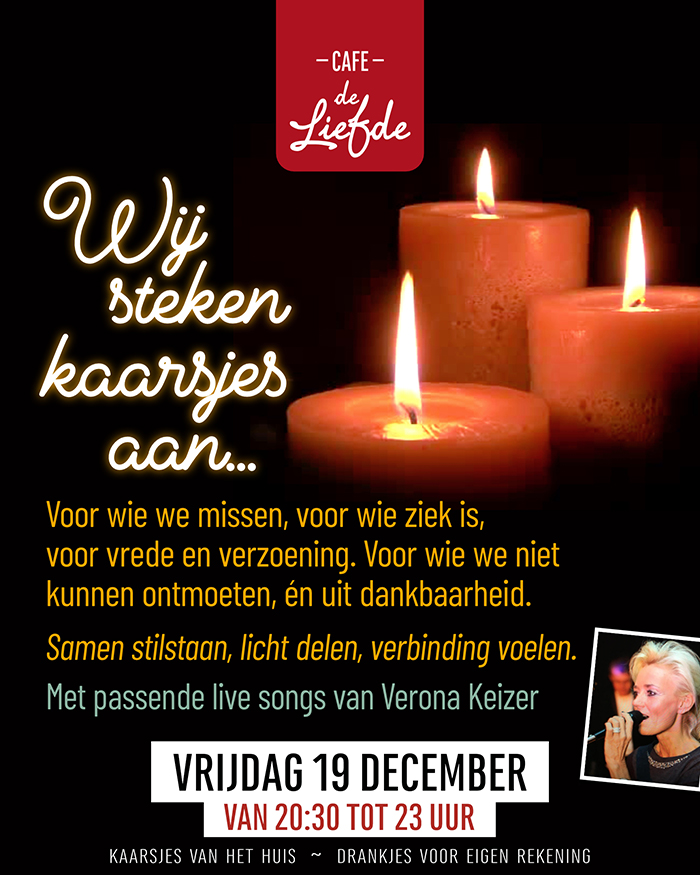 Kaarsjes Cafe de Liefde