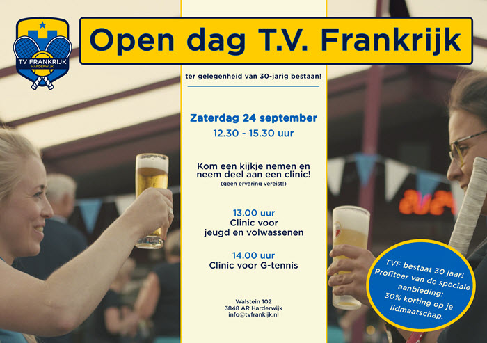 Open dag Tennisvereniging Frankrijk