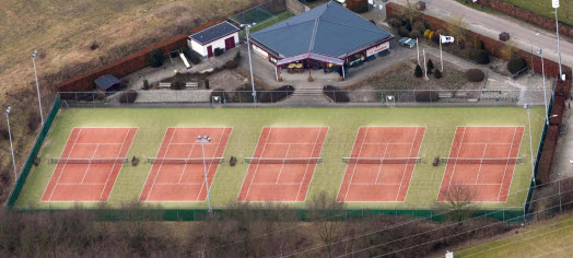 Tennisbanen van tennisvereniging Frankrijk