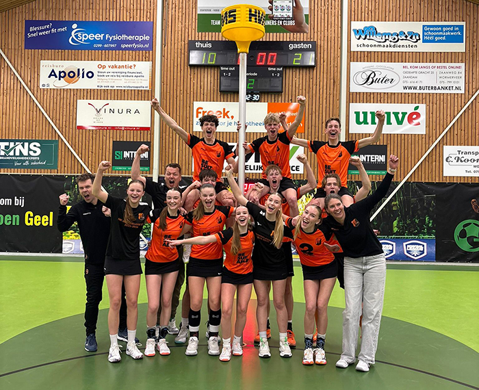 Unitas U17-1 na de winst op Groen Geel (eigen foto)