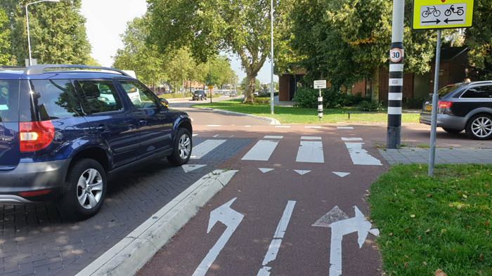 Fietspad Hogeweg Harderwijk fietspad houdt hier op