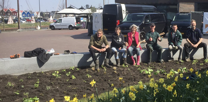 Plantenbak voor de Vischpoort in Harderwijk