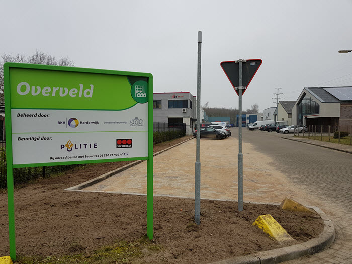 Parkeerplaats bedrijventerrein Overveld Harderwijk