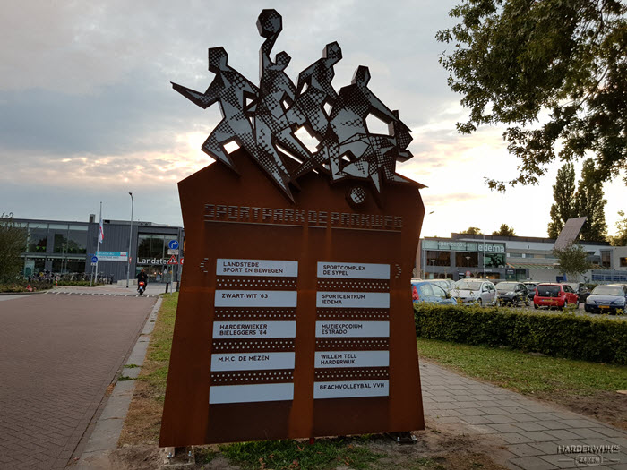 Informatiezuil Sportpark Parkweg Harderwijk