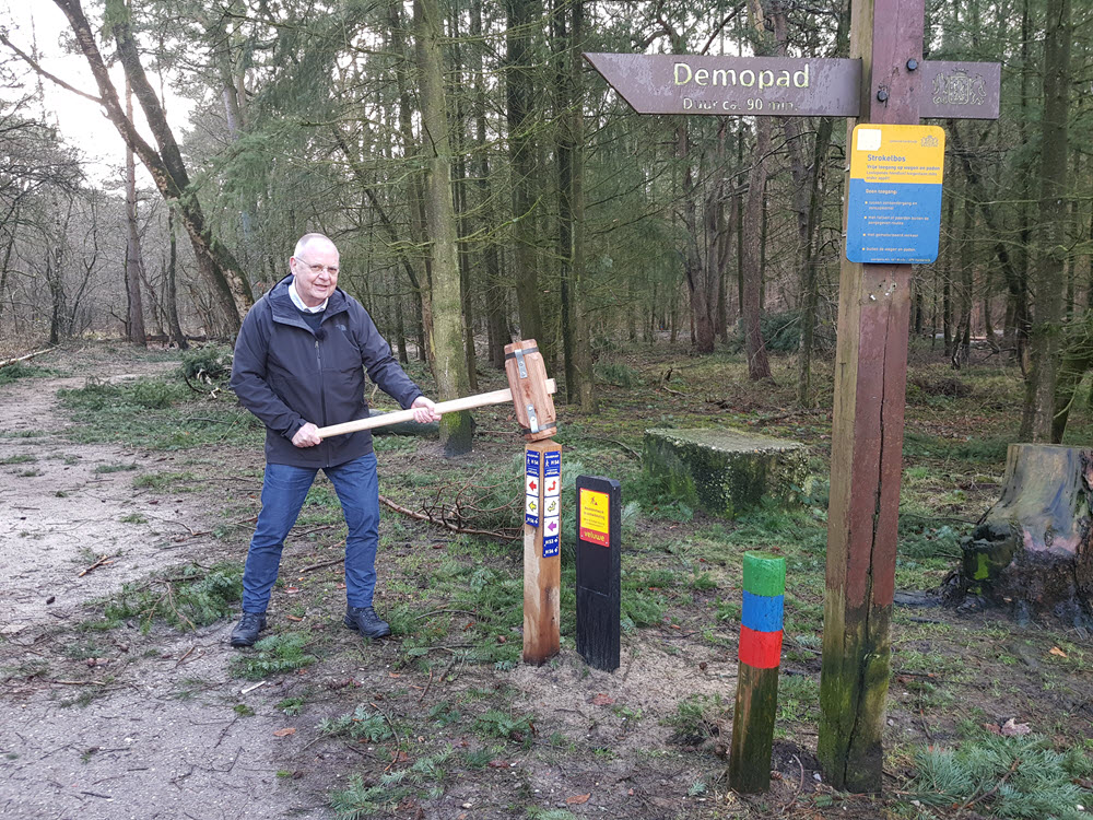 Bert van Bijsteren routenetwerk Veluwe wandelroutes