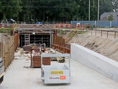 Impressie bouw nieuw station Harderwijk