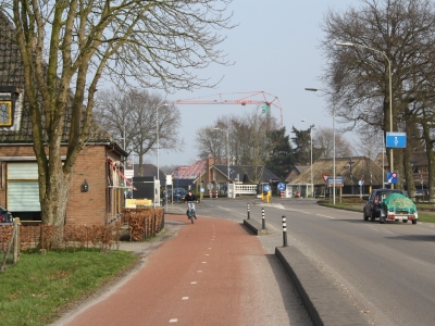 Nieuw fietspad in buitengebied Hierden