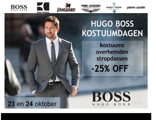 Hugo Boss Kostuumdagen bij Germano Menswear Harderwijk