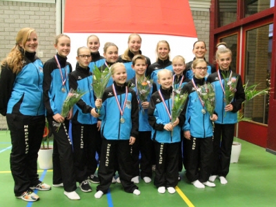 NK-Goud en Brons  voor Trampolineteams Sparta Ermelo-Harderwijk