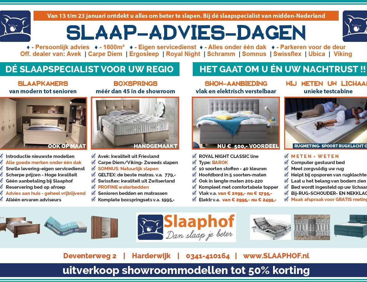 Slaap Advies Dagen bij Slaaphof Harderwijk