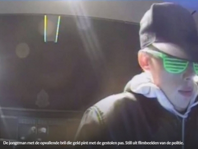 Politie zoekt zakkenroller uit Harderwijk met knalgroene bril