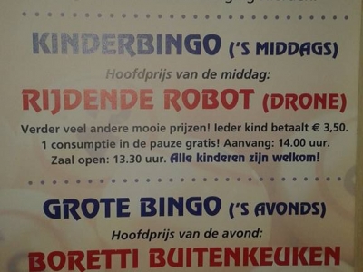 Bingo in Dorpshuis Hierden