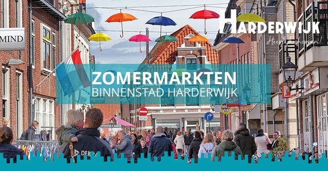 Woensdag 20 juli: 1e Zomermarkt in de Binnenstad van Harderwijk