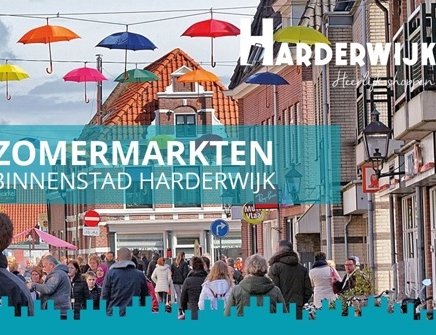 Zomermarkt woensdag 20 juli in binnenstad Harderwijk 