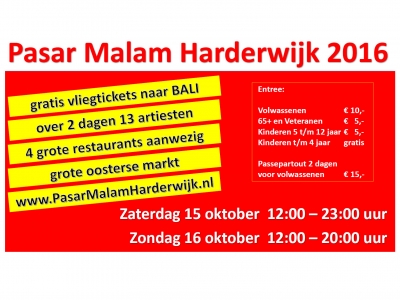 Evenement Pasar Malam Harderwijk 2016 
