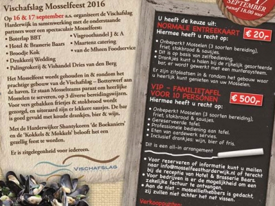 Reserveer nu uw kaarten voor het Harderwijker Mosselfeest 2016