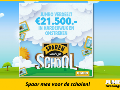 Spaar jij ook mee bij Jumbo Tweelingstad voor jouw school in Harderwijk?