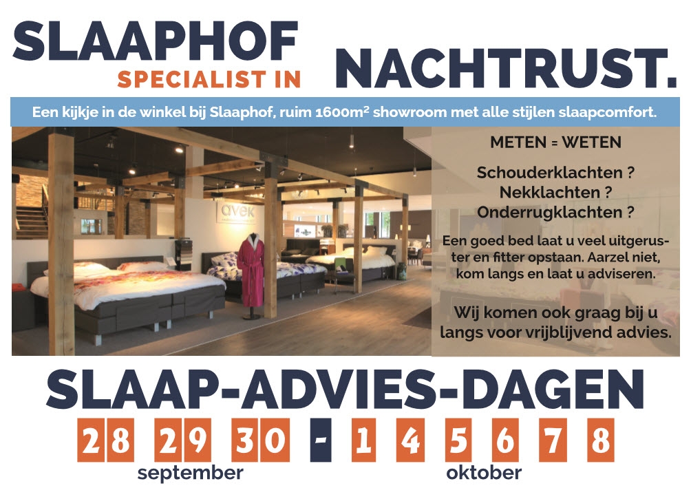 Slaap Advies dagen bij Slaaphof Harderwijk