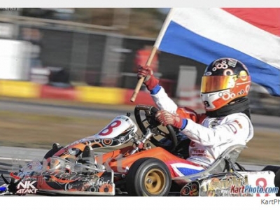 Mika (10) uit Harderwijk Nederlands kampioen karting