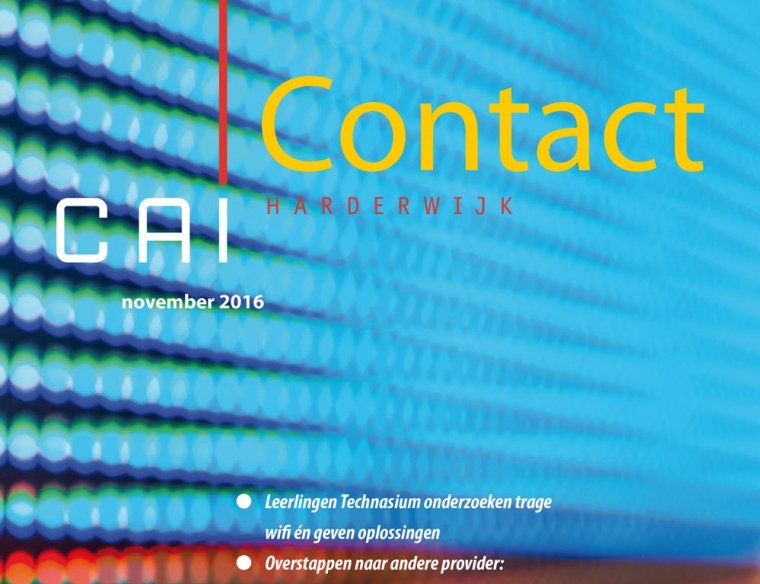 Nieuwste editie verschenen van CAI Contact