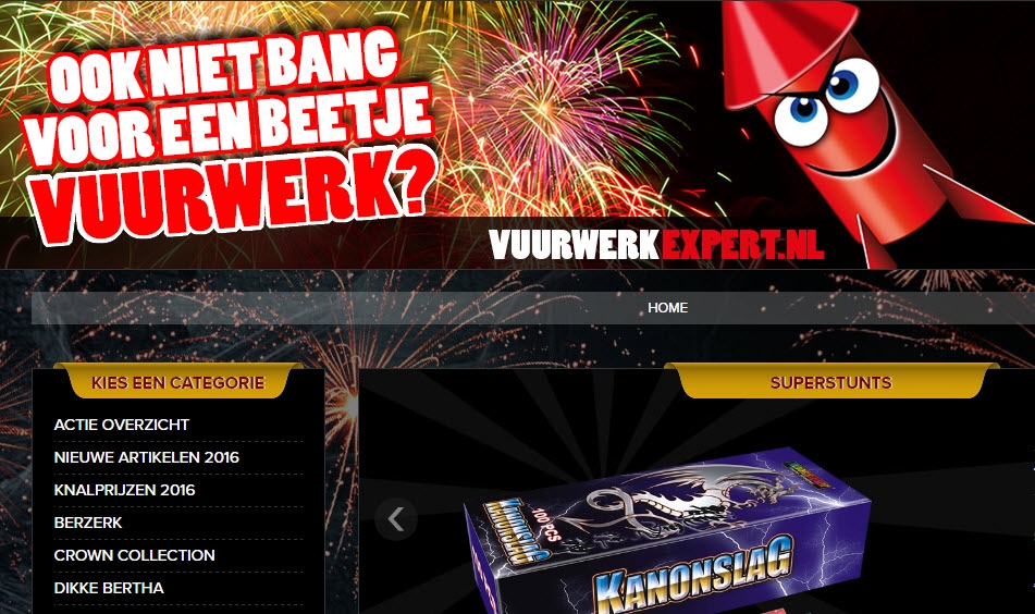 Vuurwerk verkoop gestart bij Boonen Vuurwerk