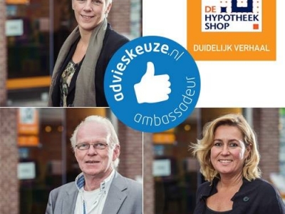 De Hypotheekshop Harderwijk is ambassadeur geworden van Advieskeuze.nl