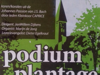’Podium Plantagekerk’ van start  met concerten op de zaterdagmiddag 