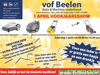 Voorjaarsshow VOF Beelen Auto en Machine onderhoud