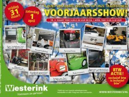 Vandaag en morgen Voorjaarsshow tuinmachines Westerink