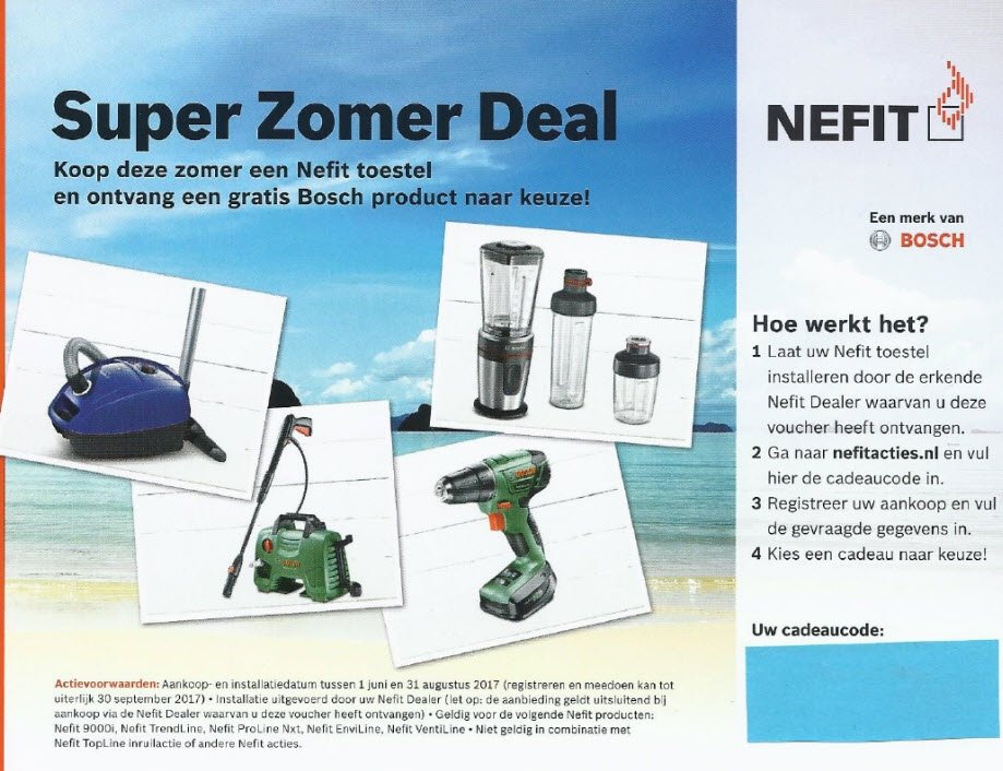 Nefit Super zomer deal! 