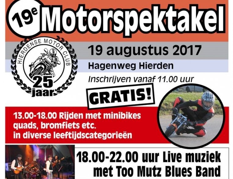 TT-winnaar Wil Hartog aanwezig bij Motorspektakel in Hierden zaterdag 19 augustus