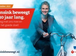 Wensink beweegt op 9 september 2017 voor 3 goede doelen
